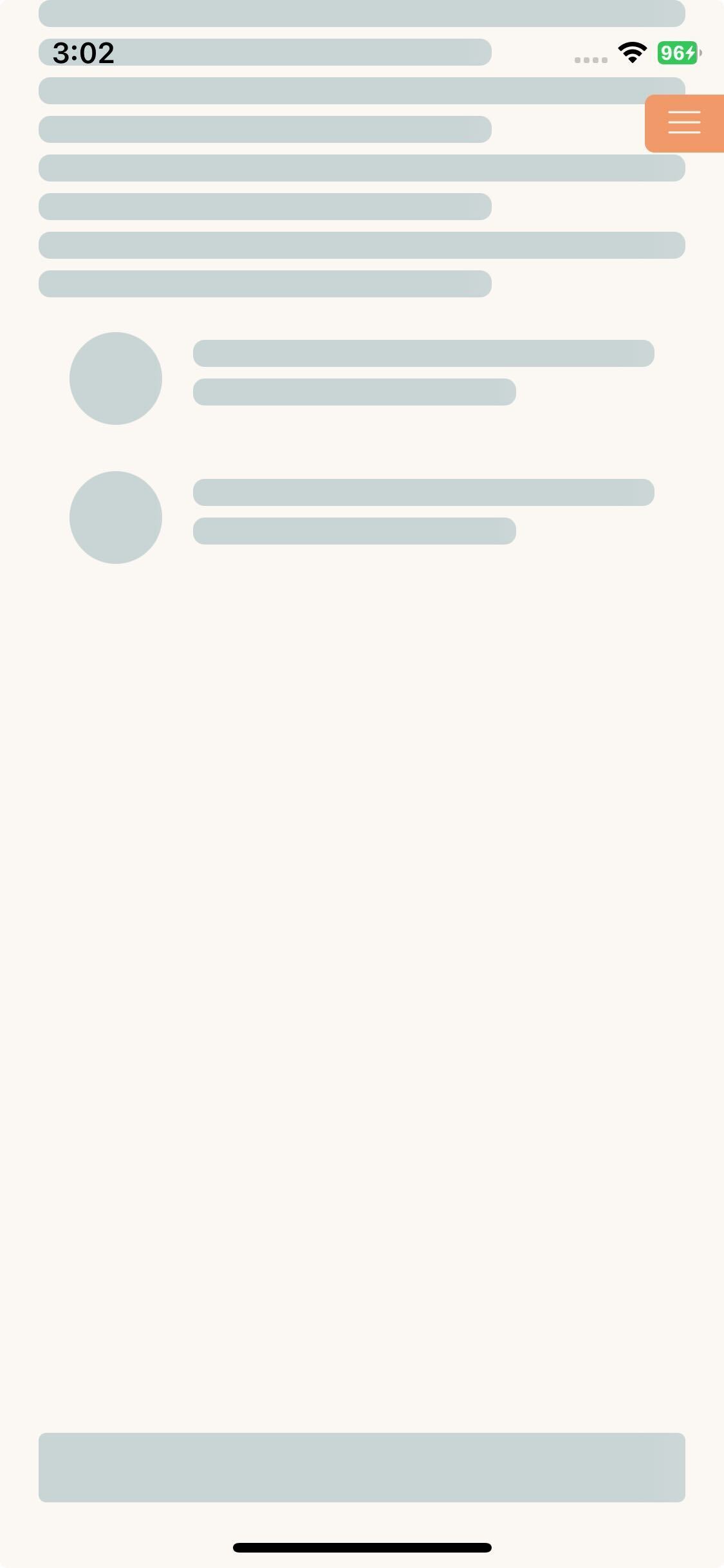 Device Safe Area with bottom Example